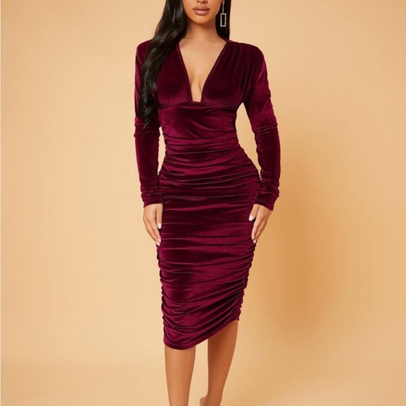 bodycon long sleeve sweater dress Bodycon Midi Sweater Dress main image 0